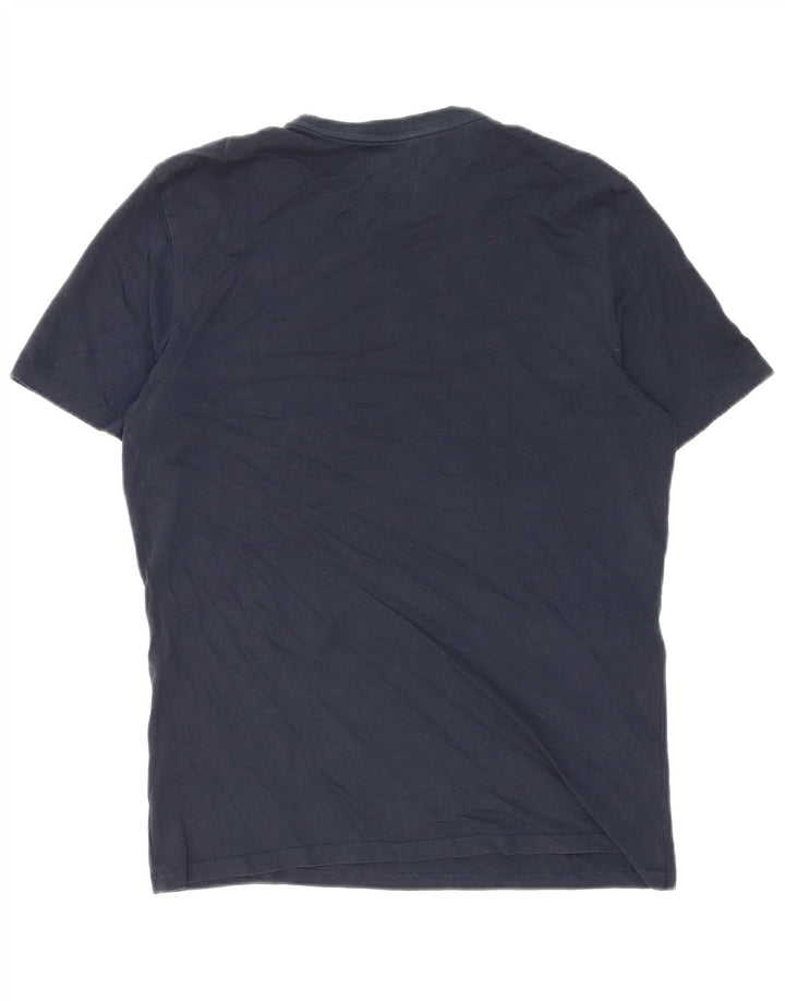 T-shirt męski Calvin Klein, mały, granatowy, bawełniany