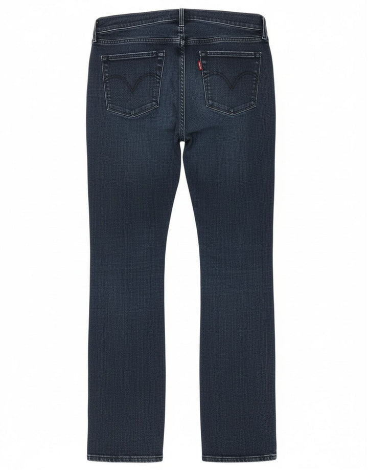Damskie dżinsy Levi's 505 Straight W31 L32 Granatowa bawełna