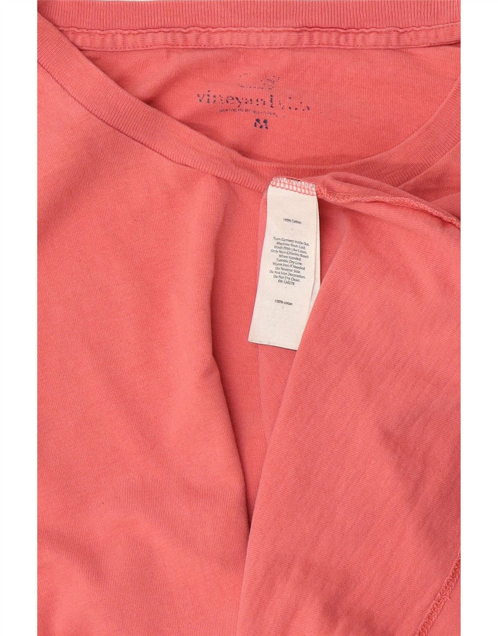 Męska koszulka z grafiką Vineyard Vines, bawełniana, średnia, różowa