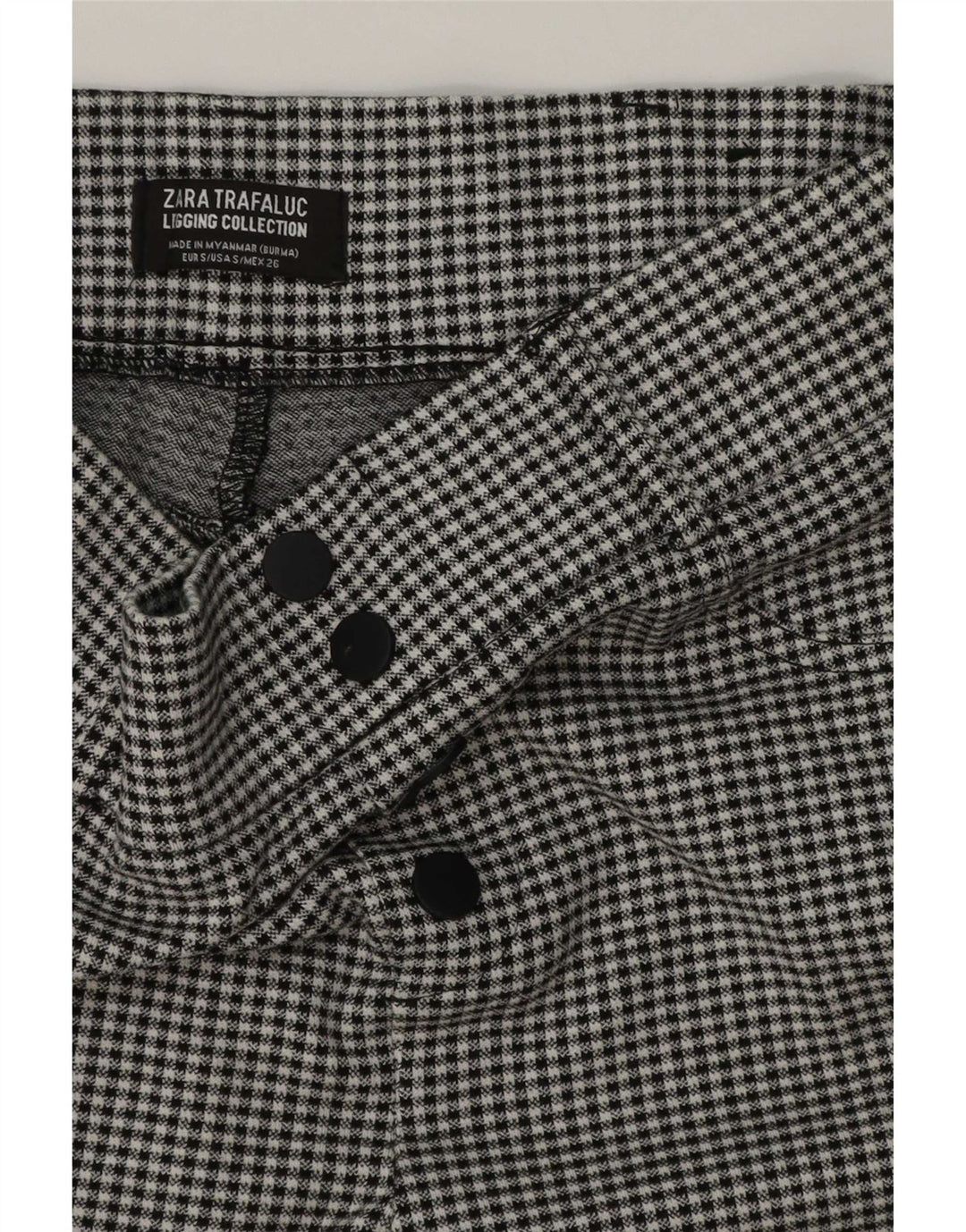 Legginsy damskie Zara Trafaluc UK 8 Small Black Gingham
