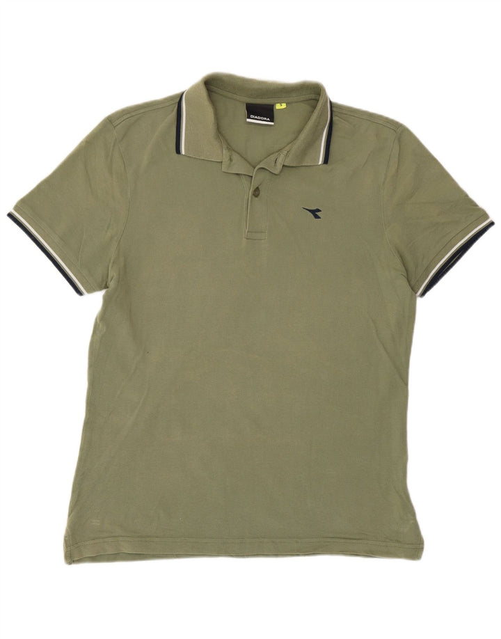 Męska koszulka polo Diadora, mała, khaki