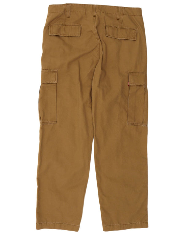 Męskie proste spodnie cargo Levi's W36 L30 Brązowa bawełna