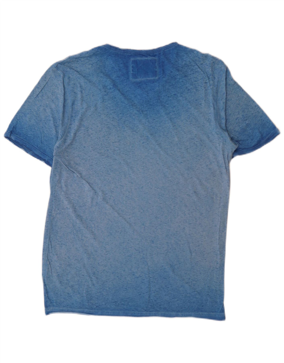 Guess Męski T-shirt Top Duży Niebieski Nakrapiany
