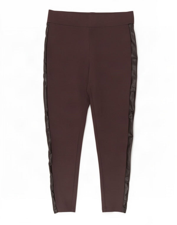 Damskie legginsy Marks & Spencer UK 12, średnia, bordowa wiskoza