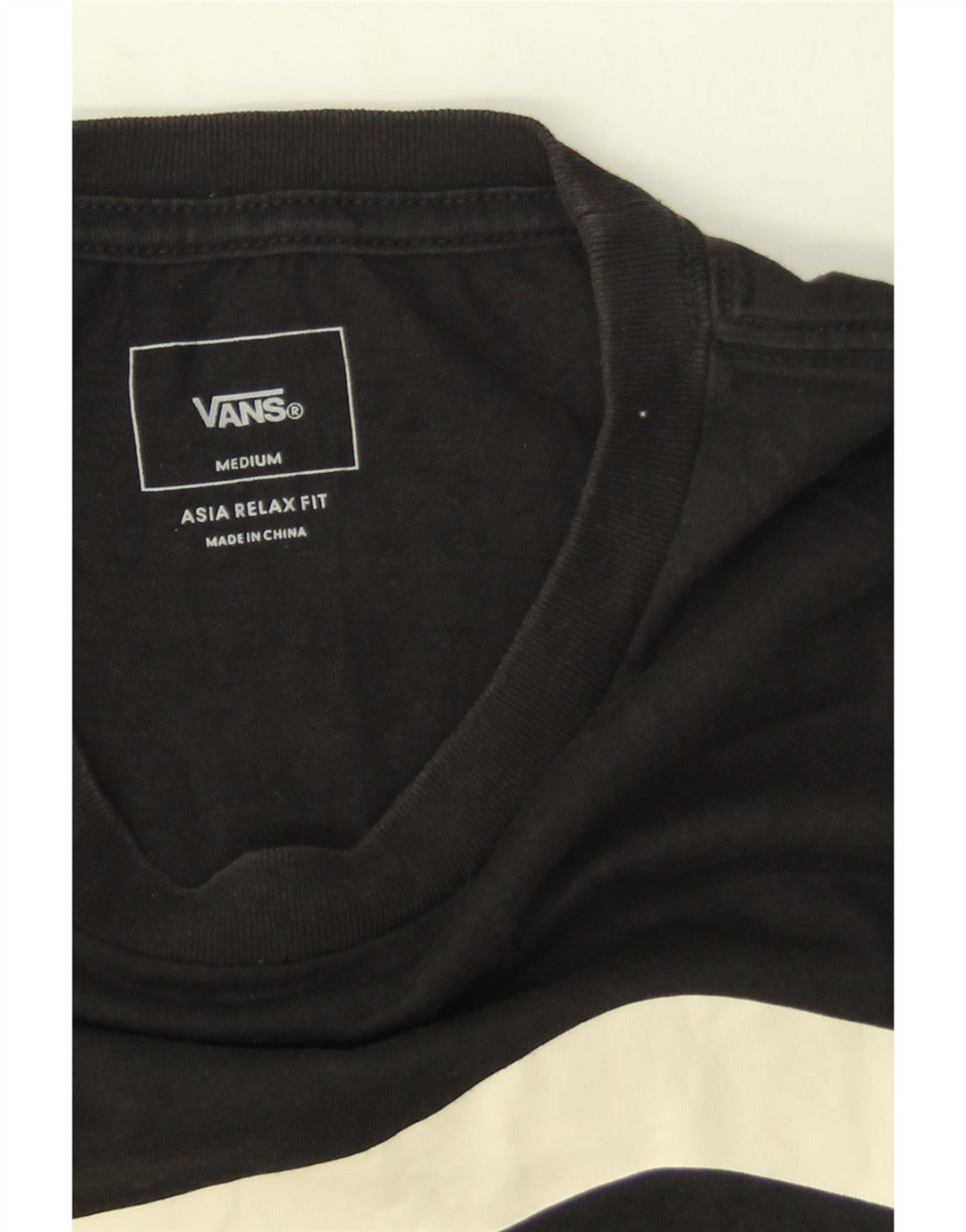 Męska koszulka t-shirt Vans o swobodnym kroju, bawełniana, w kolorze średniej czerni