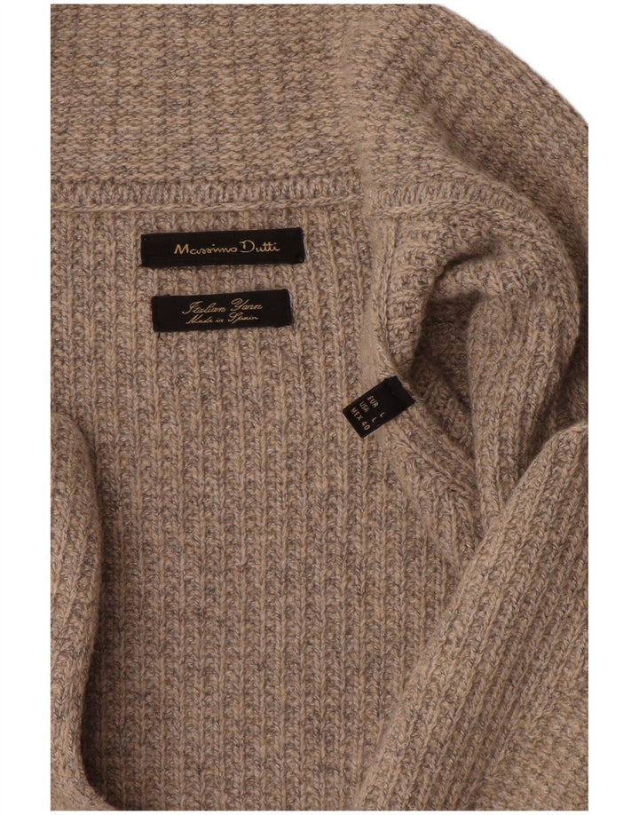 Męski sweter rozpinany Massimo Dutti, duży, szary