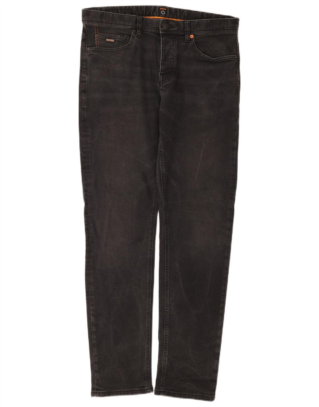 Męskie zwężane dżinsy Hugo Boss W34 L32 Szara bawełna