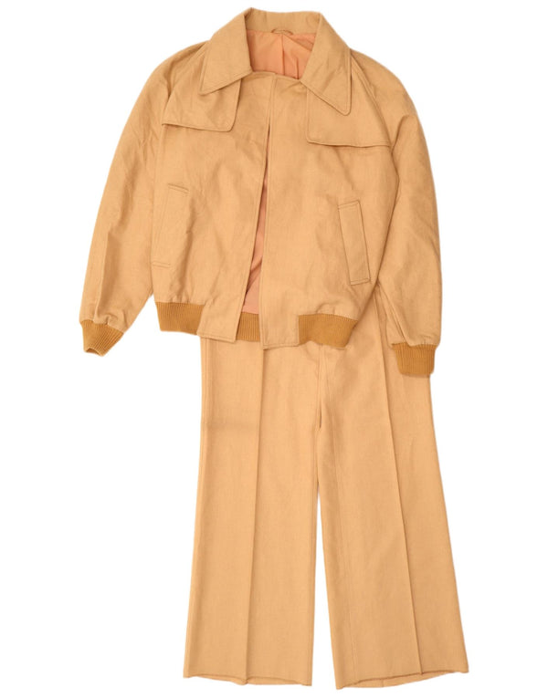 Dwuczęściowy zestaw damski VINTAGE UK 12 Medium W28 L34 Beżowy