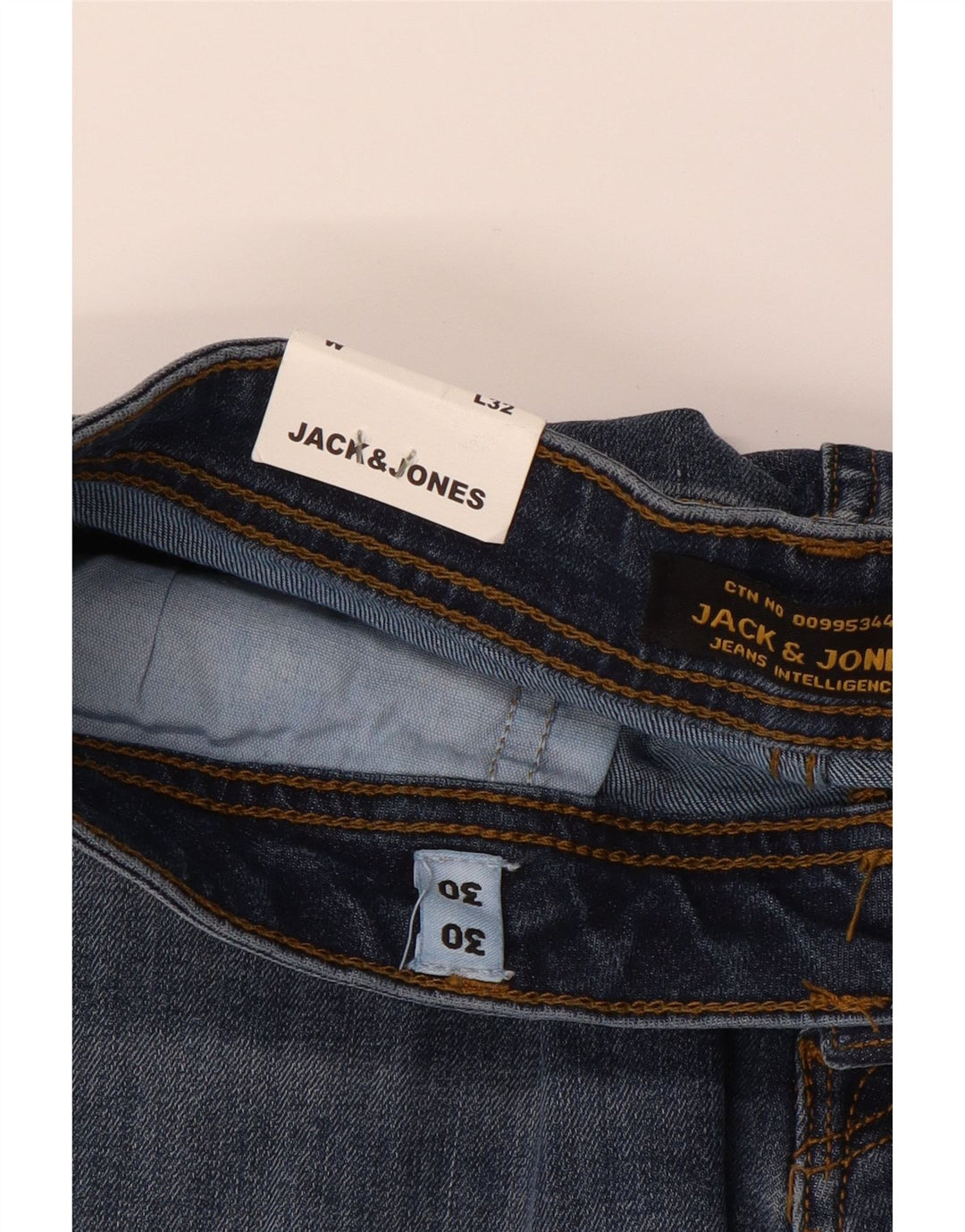 JACK & JONES Mens Slim Jeans W30 L30 Blue Vintage Jack & Jones and Second-Hand Jack & Jones from Messina Hembry 