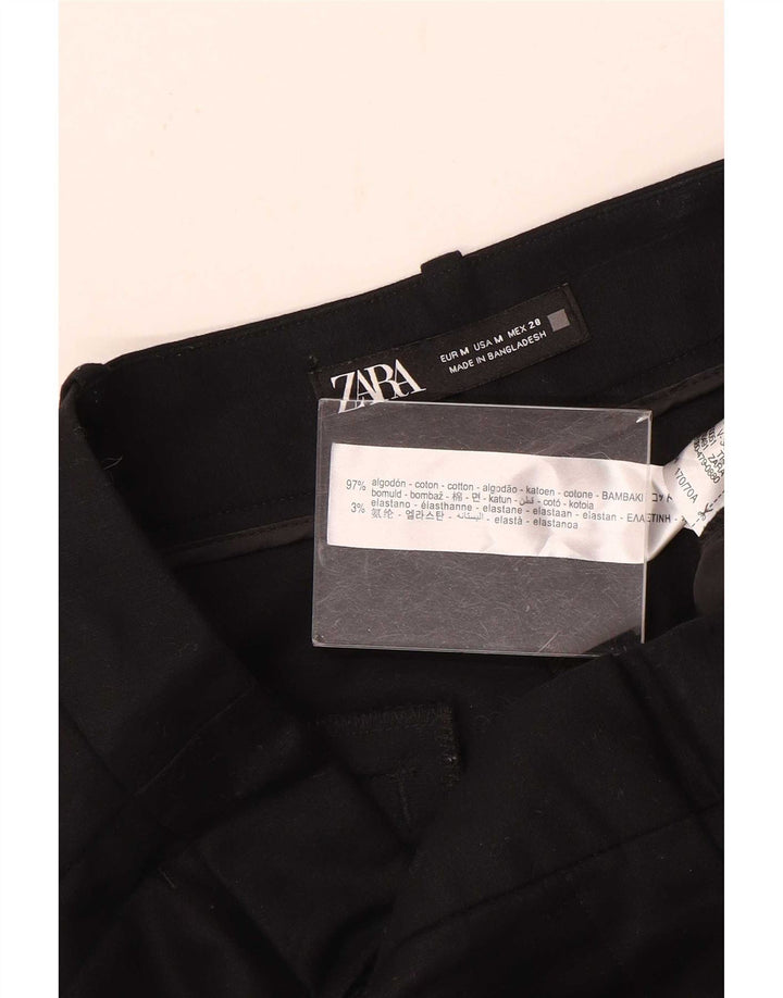 Damskie spodenki chino Zara, średnie W28, czarne, bawełniane