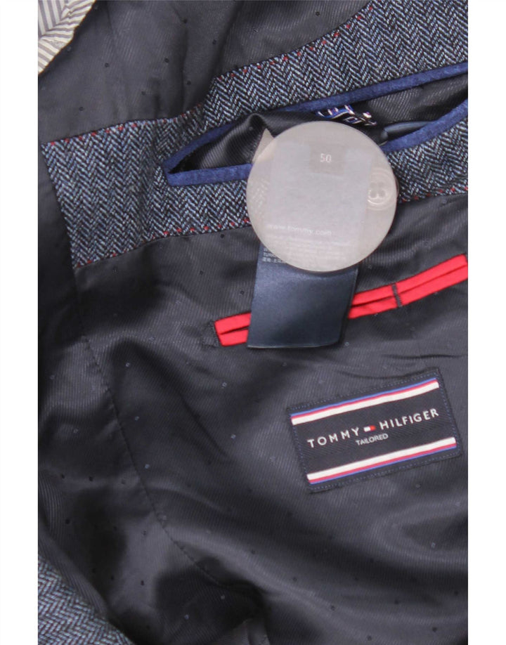 Męska dopasowana marynarka Tommy Hilfiger IT 50, duża, granatowa