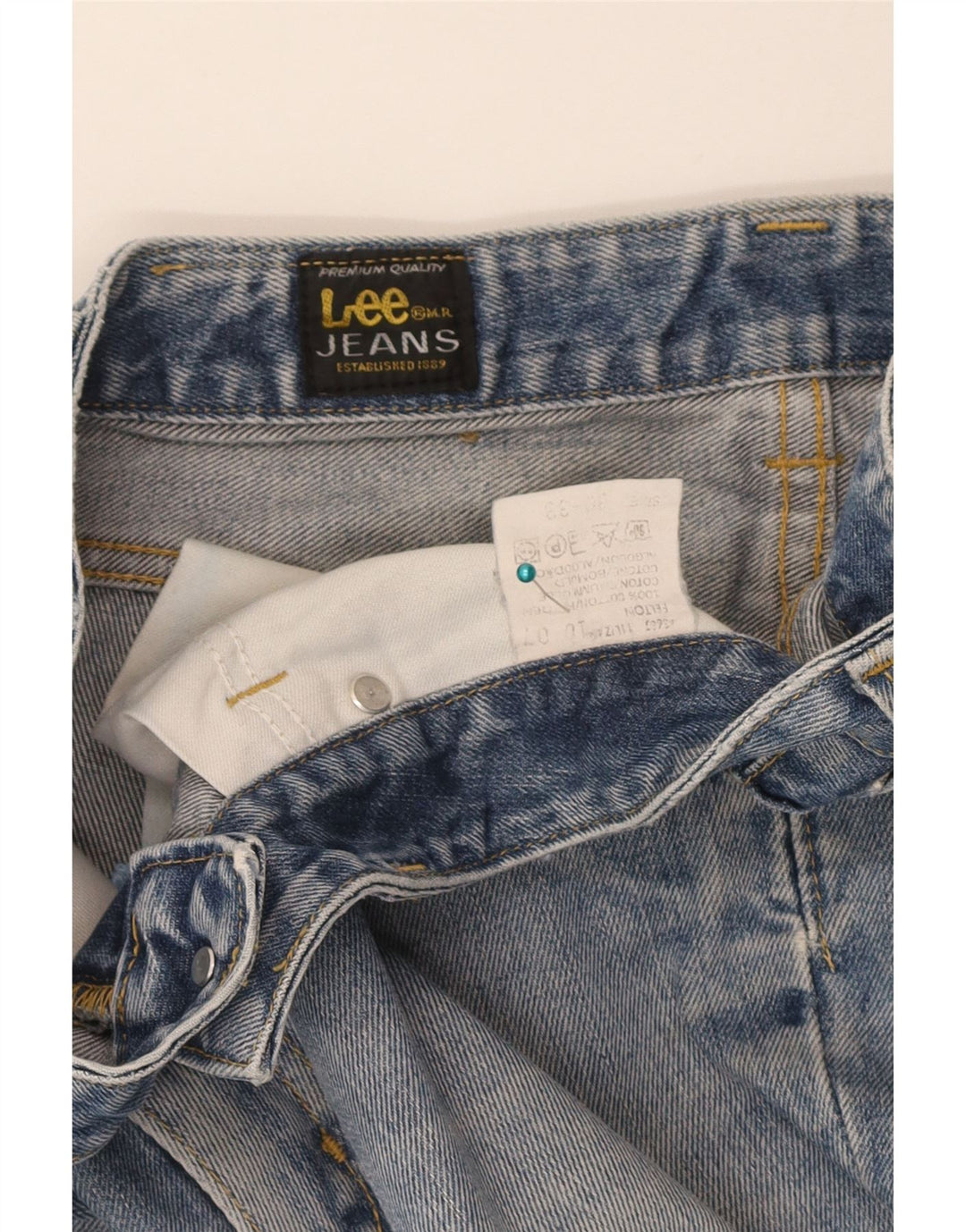 Męskie spodenki jeansowe Lee Felton W30, średnioniebieskie, bawełniane