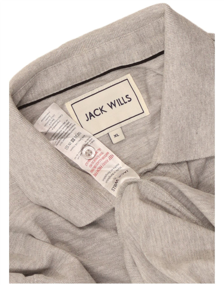 Męska koszulka polo Jack Wills XL, szara, bawełniana