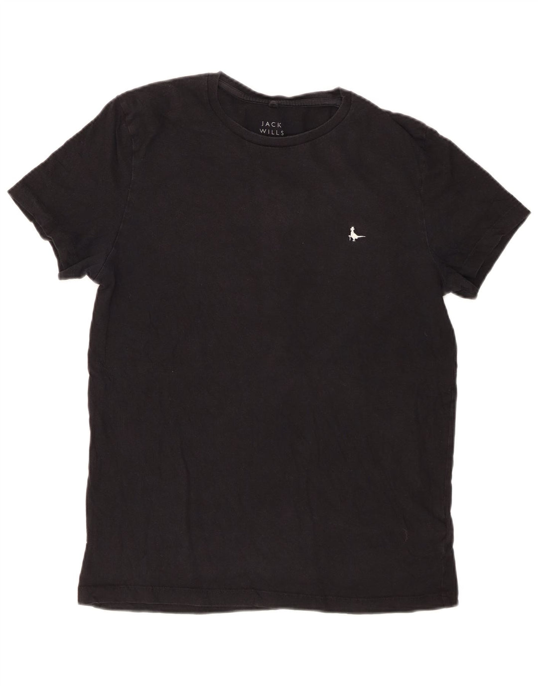 T-shirt męski JACK WILLS, mały, czarny, bawełniany