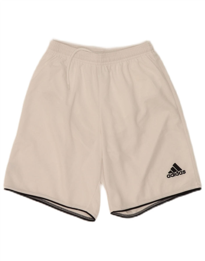 Męskie spodenki sportowe Adidas, małe, białe, poliestrowe