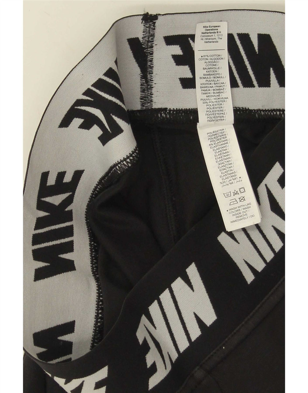 Damskie legginsy Nike Graphic UK 8, małe, czarne, bawełniane