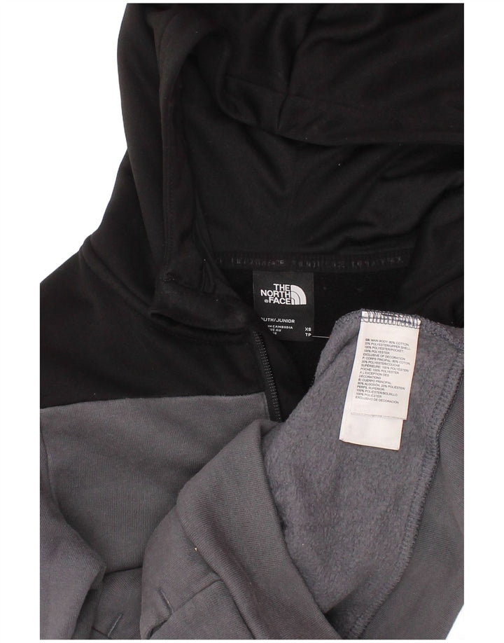 Chłopięcy sweter z kapturem THE NORTH FACE w wieku 5-6 lat XS, szary, blok kolorów