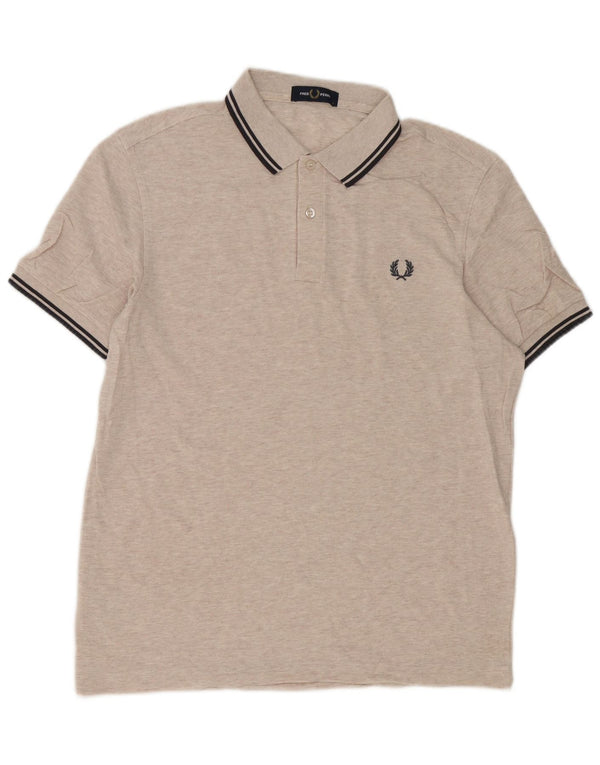 Męska koszulka polo Fred Perry, duża, beżowa, bawełniana