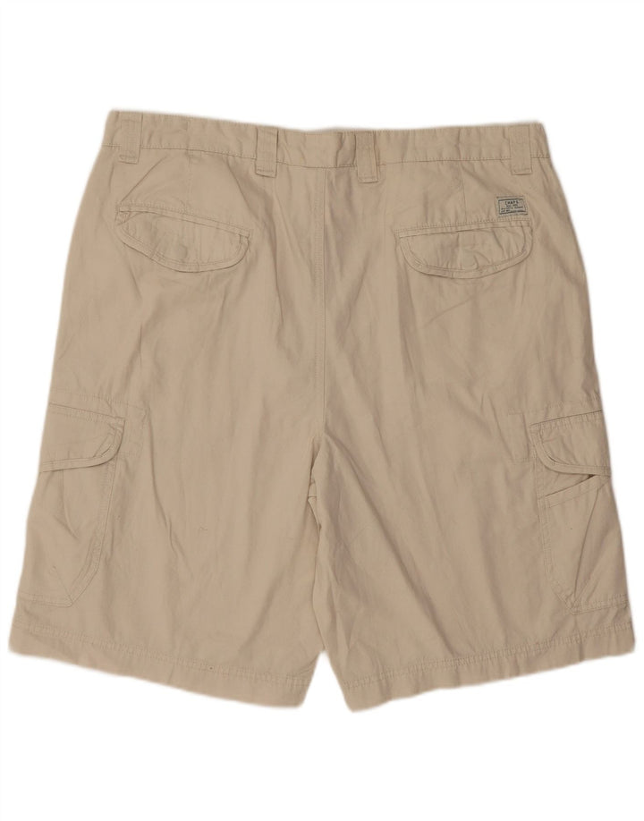 CHAPS Mens Cargo Shorts W38 XL  Beige Cotton