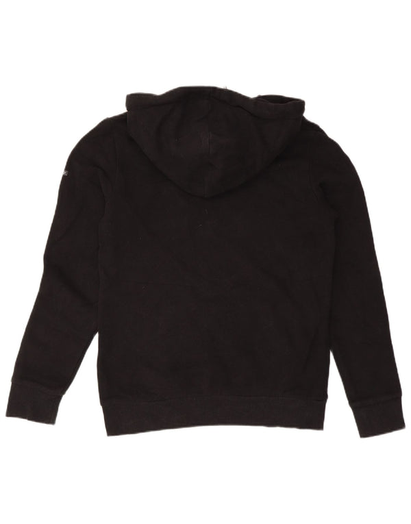 Damski sweter z kapturem Superdry Graphic UK 10, mały, czarny, bawełniany