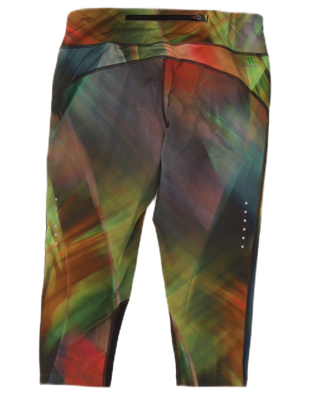 Damskie legginsy Nike Dri Fit Capri UK 14 Średni wielokolorowy krawat