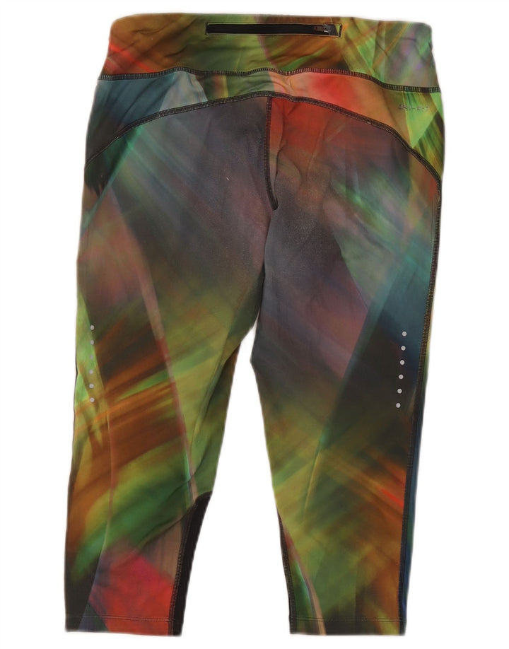 Damskie legginsy Nike Dri Fit Capri UK 14 Średni wielokolorowy krawat