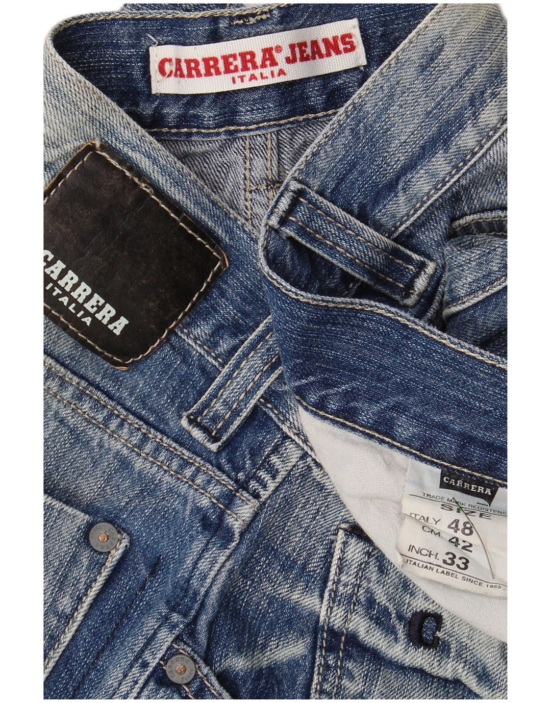 Męskie spodenki jeansowe CARRERA W33 średni niebieski