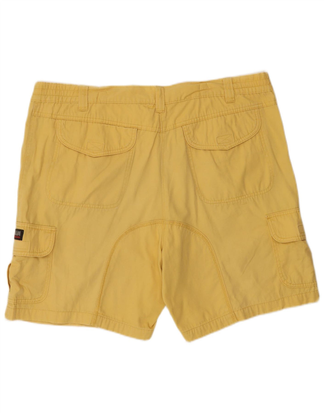 SLAM Mens Cargo Shorts IT 58 4XL W42 Yellow Cotton