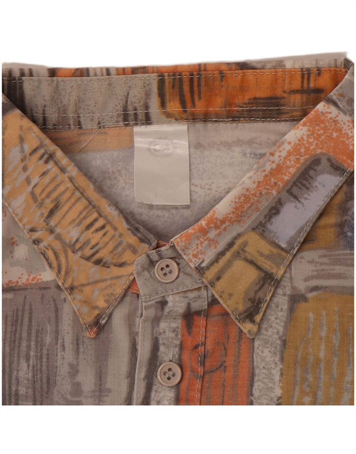 Męska koszula pulowerowa C&A z krótkim rękawem XL, wielobarwny patchwork