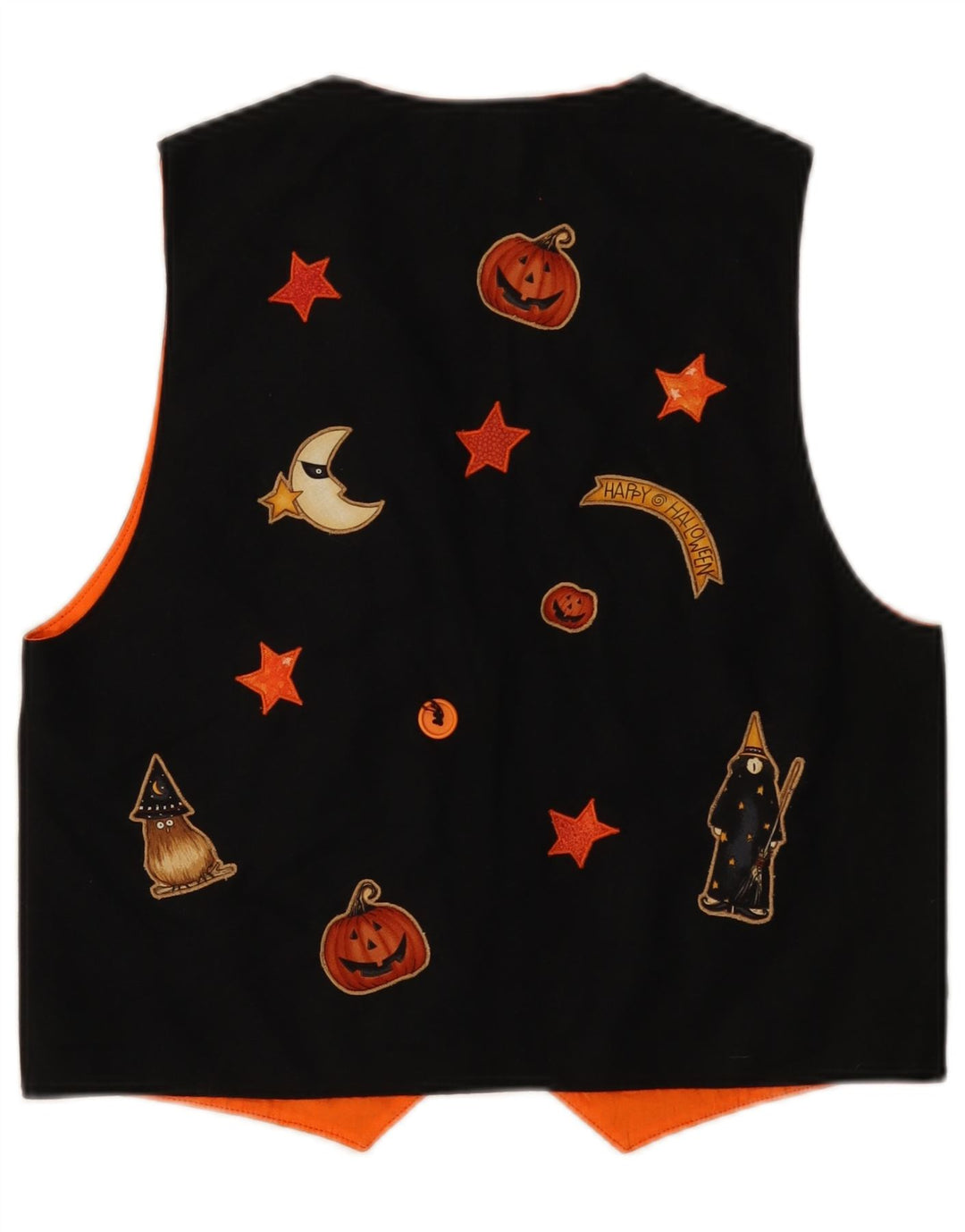 Damska kamizelka graficzna VINTAGE UK 12, średnia czarna