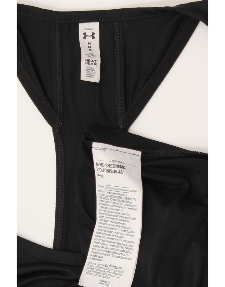 Damska kamizelka Under Armour Heat Gear Graphic Top UK 14, średni czarny poliester