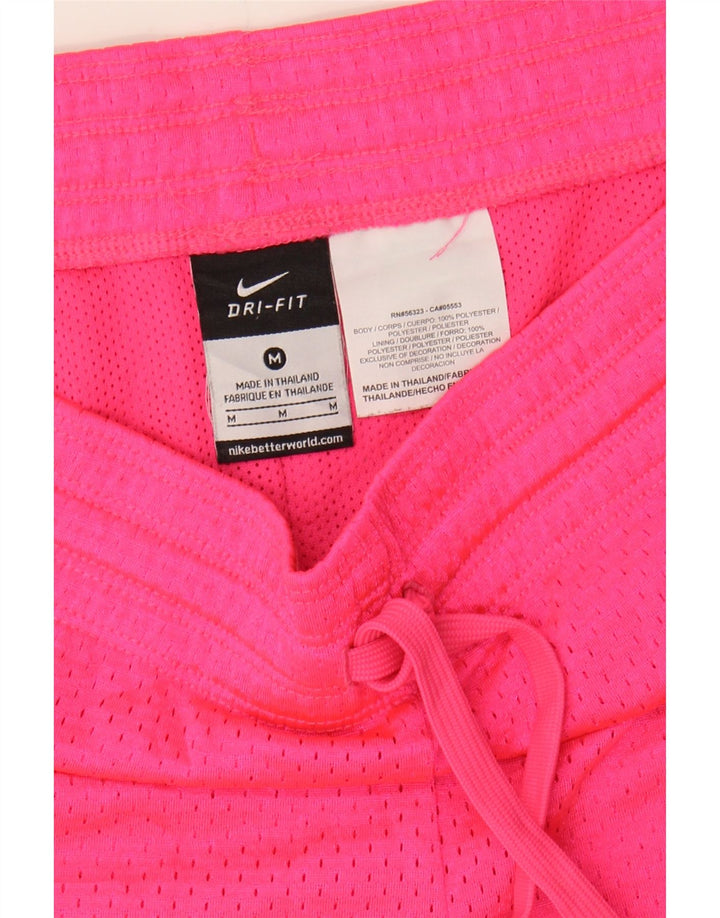 NIKE Womens Sport Shorts UK 14 Medium Pink Polyester Vintage Nike and Second-Hand Nike from Messina Hembry 
