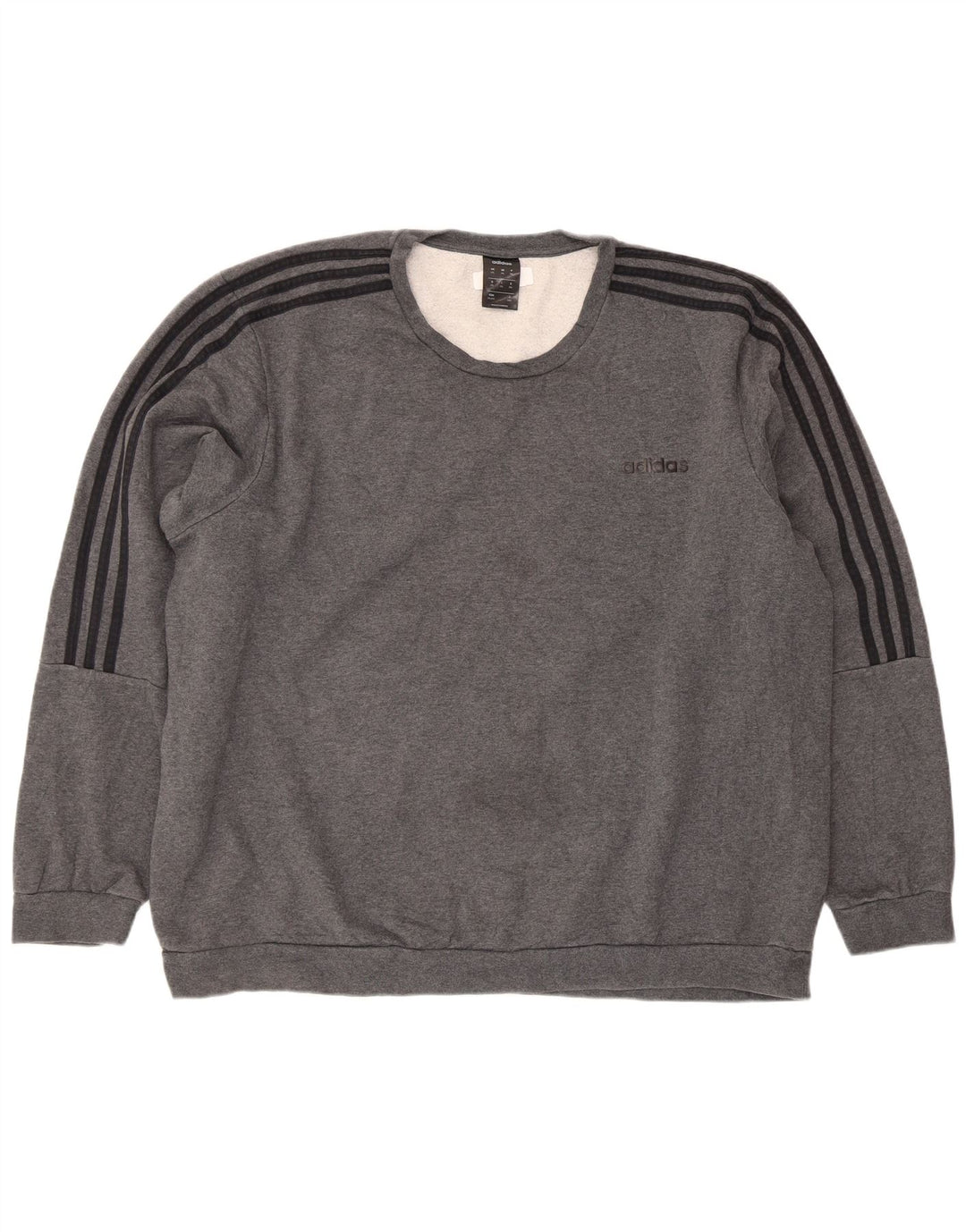 Bluza męska Adidas o regularnym kroju, 2XL, szara bawełna