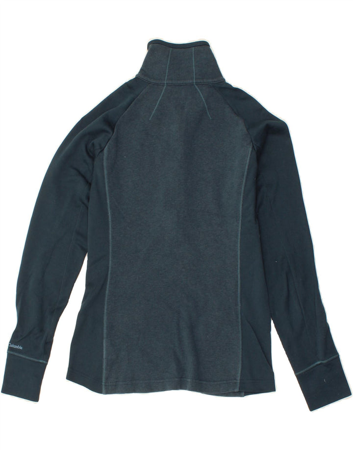 COLUMBIA Womens Pullover Tracksuit Top UK 10 Small Blue Colourblock Vintage Columbia and Second-Hand Columbia from Messina Hembry 