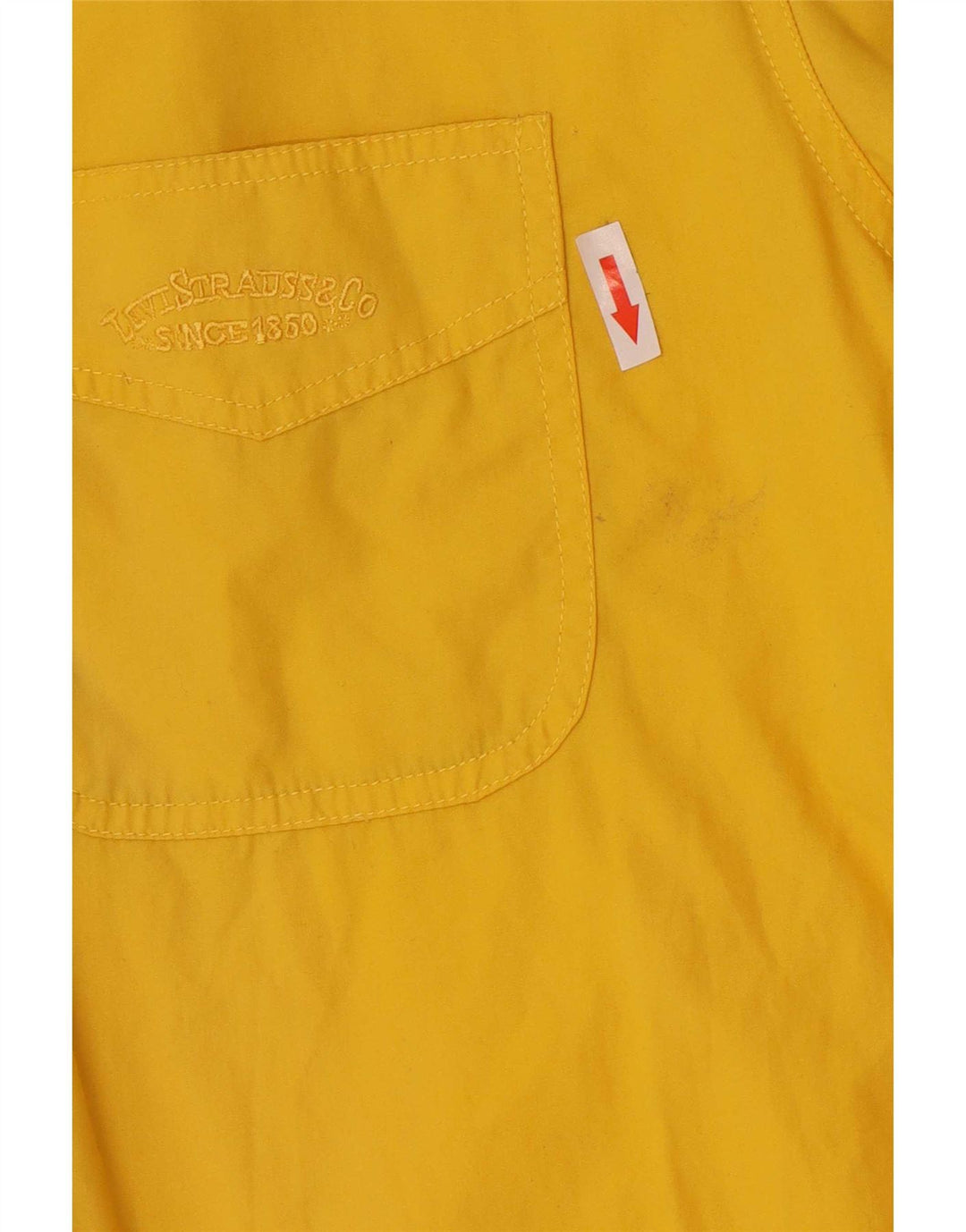 Męska koszula z krótkim rękawem Levi's, duża, żółta, bawełniana