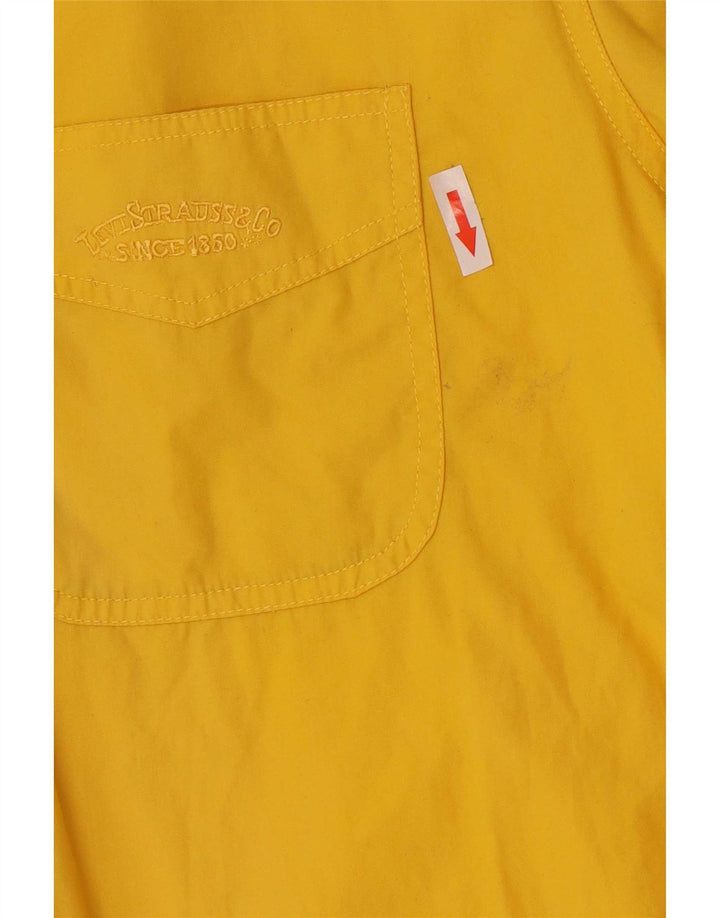 Męska koszula z krótkim rękawem Levi's, duża, żółta, bawełniana