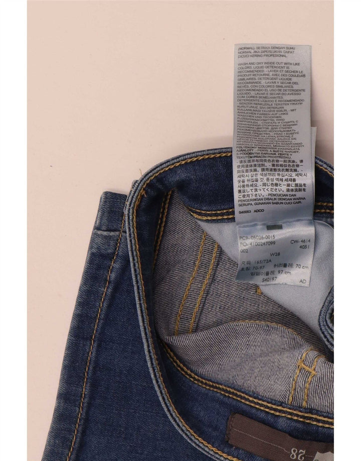 Damskie jeansy Capri Levi's W28 L22 Niebieskie bawełniane