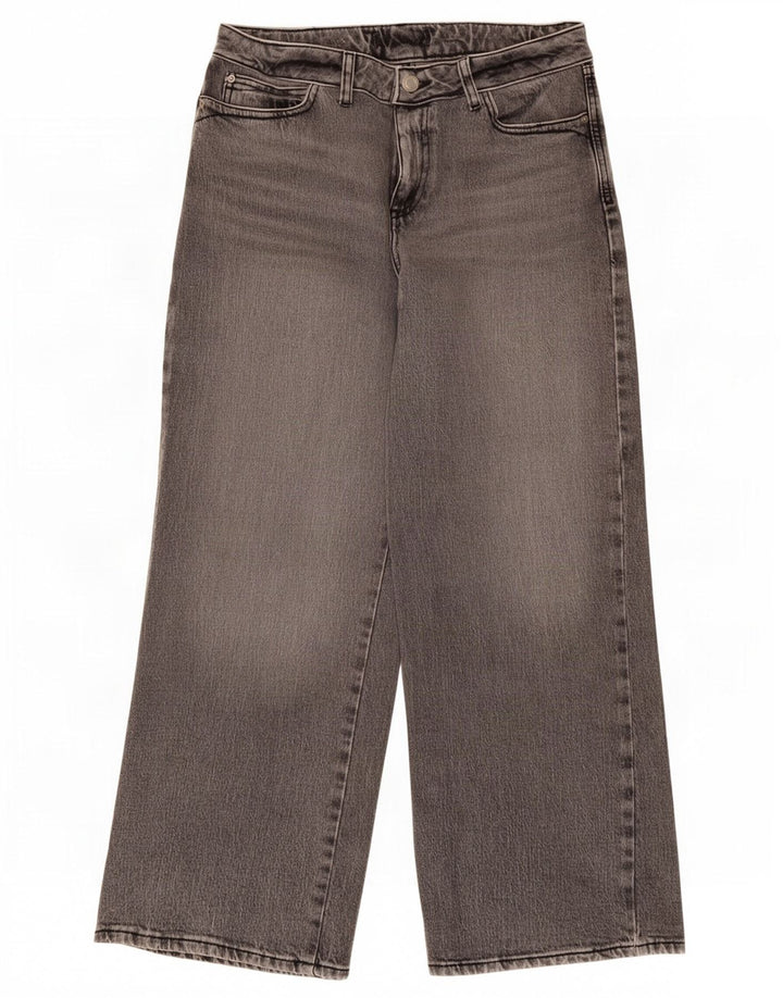 Damskie jeansy z szeroką nogawką Zara W30 L27 Szare