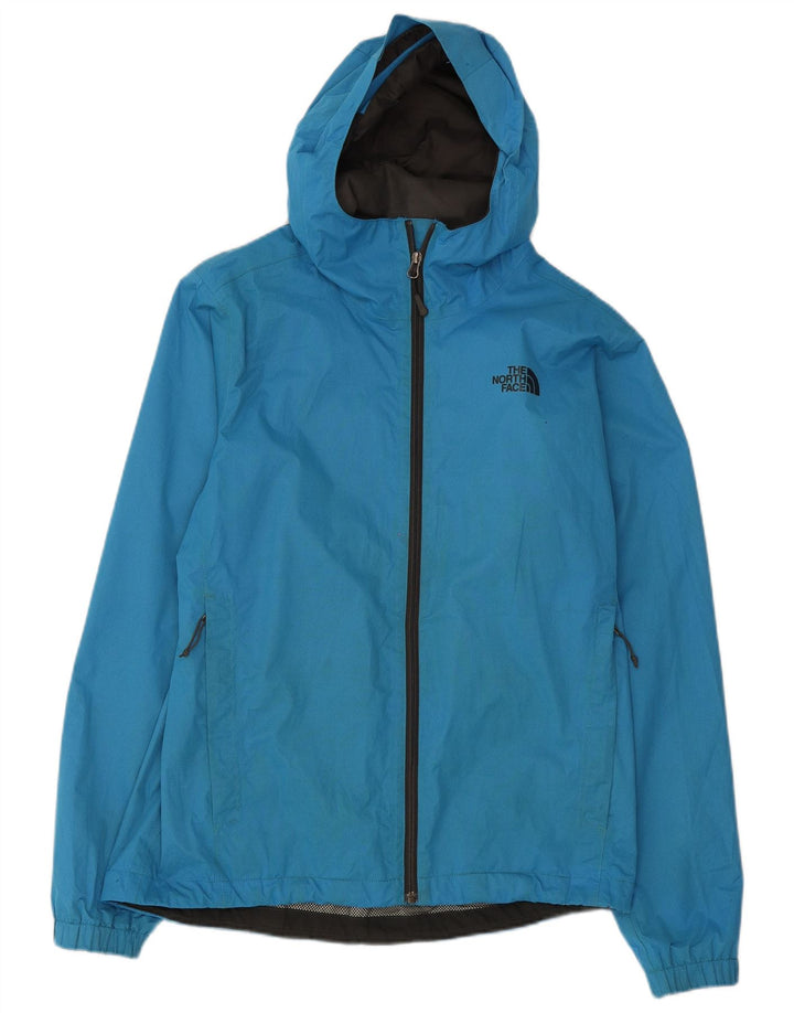Męska kurtka przeciwdeszczowa z kapturem The North Face UK 38, średni niebieski poliester