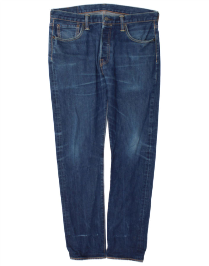 Męskie jeansy Levi's 501 Straight W34 L32 Niebieskie bawełniane
