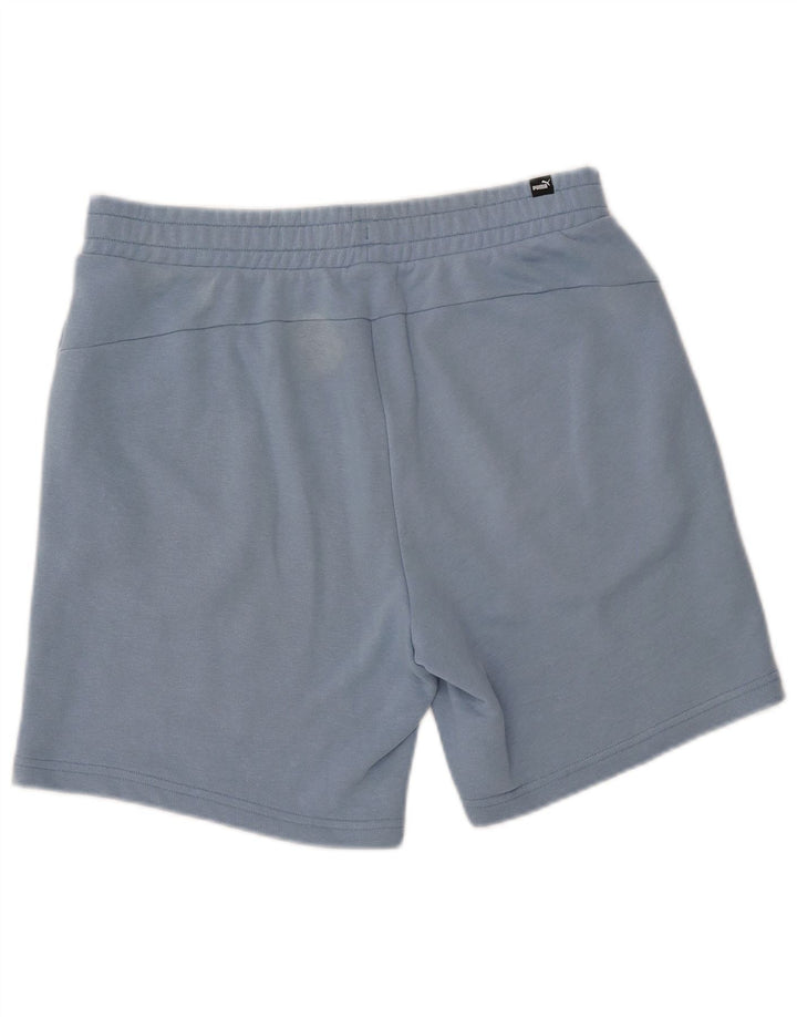 Męskie spodenki sportowe Puma z grafiką, duże, niebieskie, bawełniane