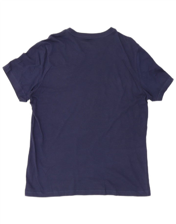 T-shirt męski Nike, duży, granatowy, bawełniany
