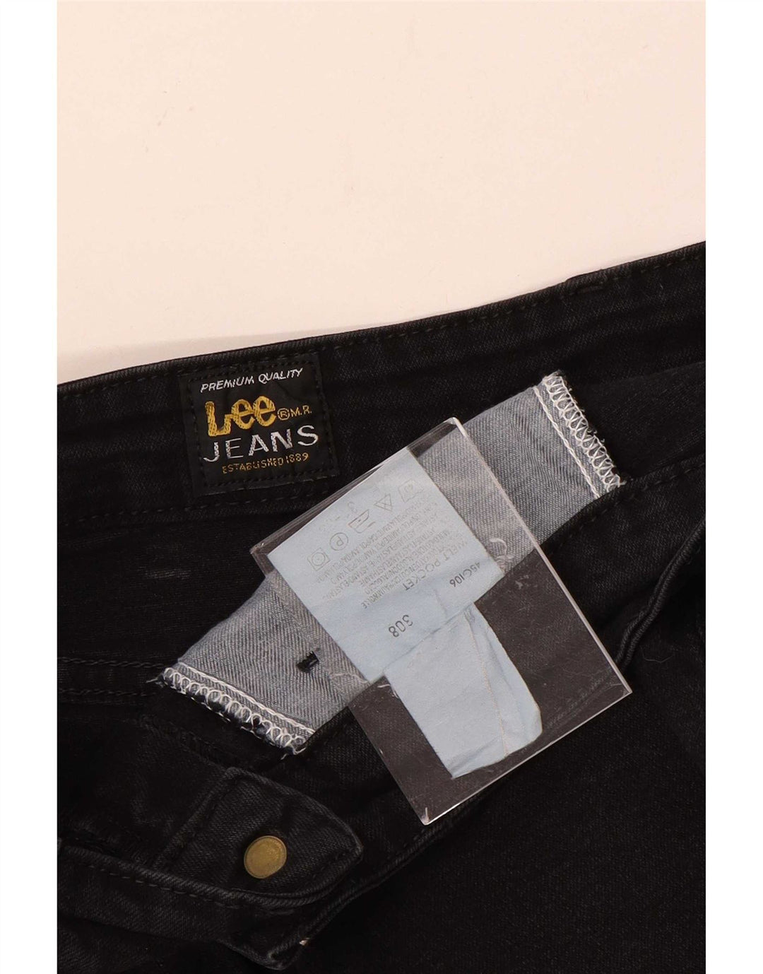 Damskie jeansy Lee Bootcut z wysokim stanem W31 L30, czarne, bawełniane