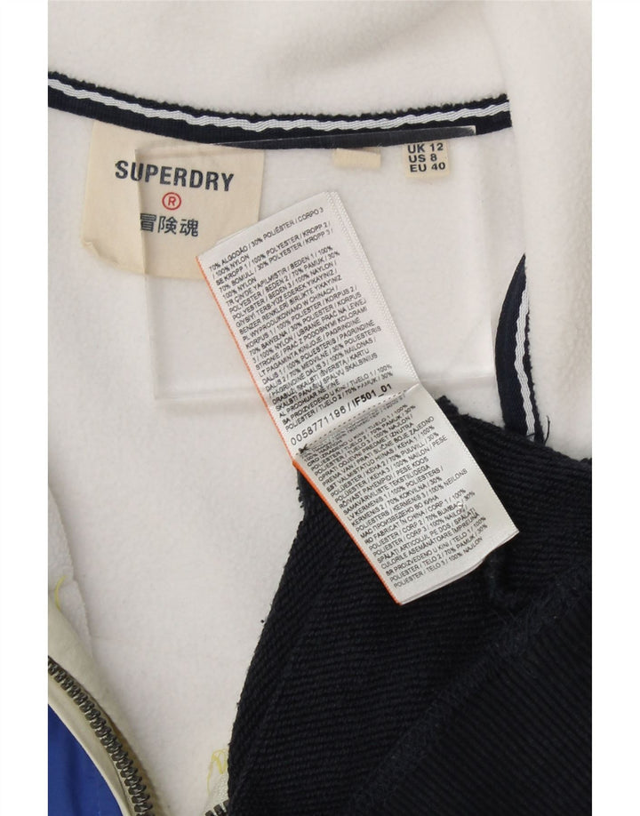 SUPERDRY Womens Sweatshirt Jumper UK 12 Medium Multicoloured Colourblock Vintage Superdry and Second-Hand Superdry from Messina Hembry 