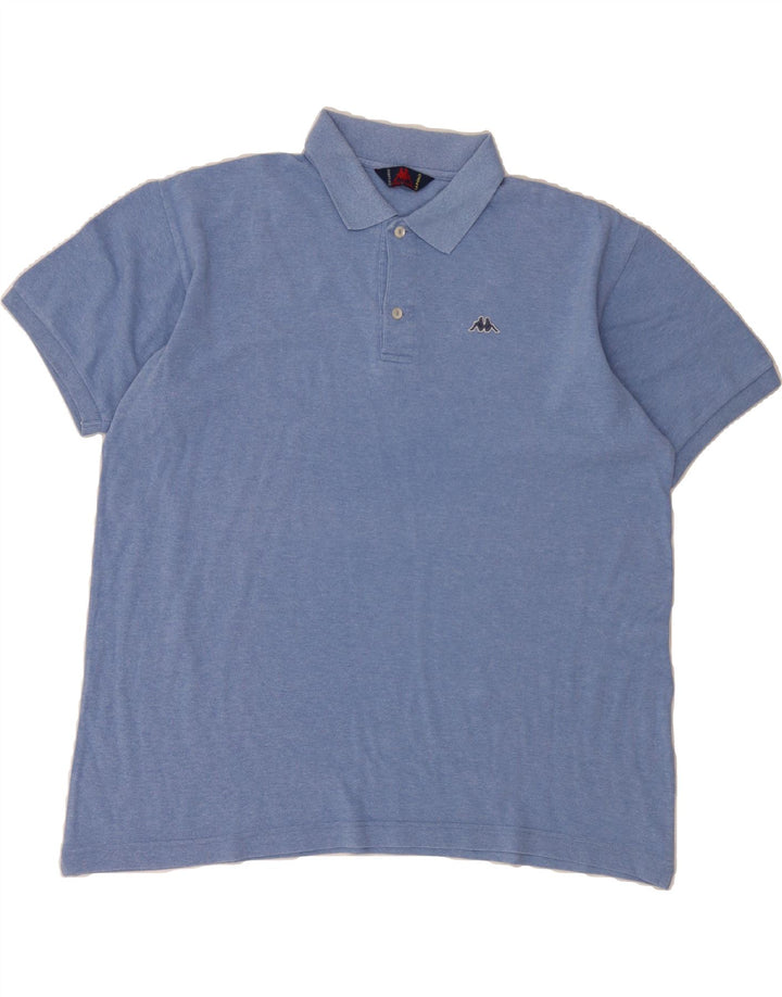 KAPPA Mens Polo Shirt XL Blue Cotton Vintage Kappa and Second-Hand Kappa from Messina Hembry 