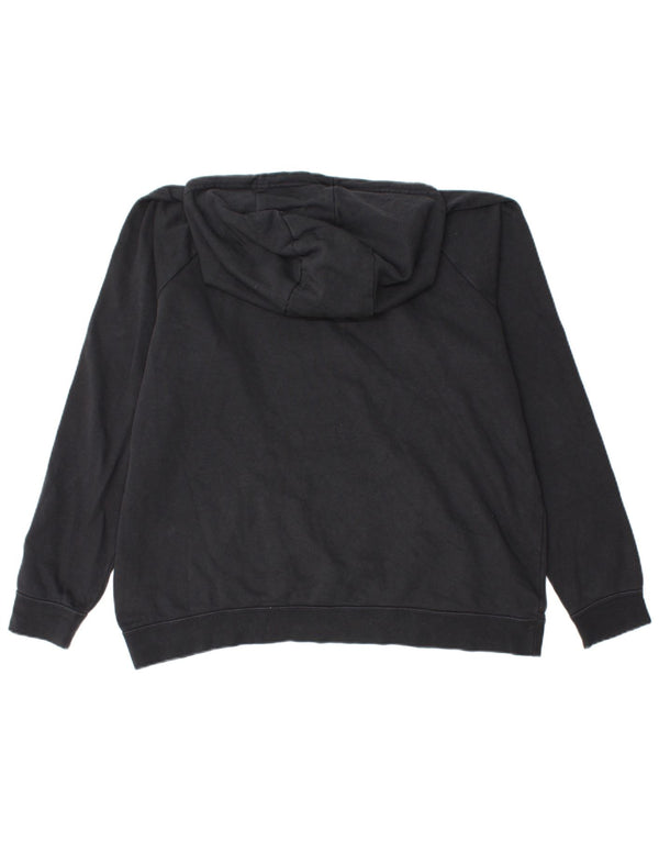 Damski sweter oversize z kapturem NIKE UK 18 XL, czarny, bawełniany