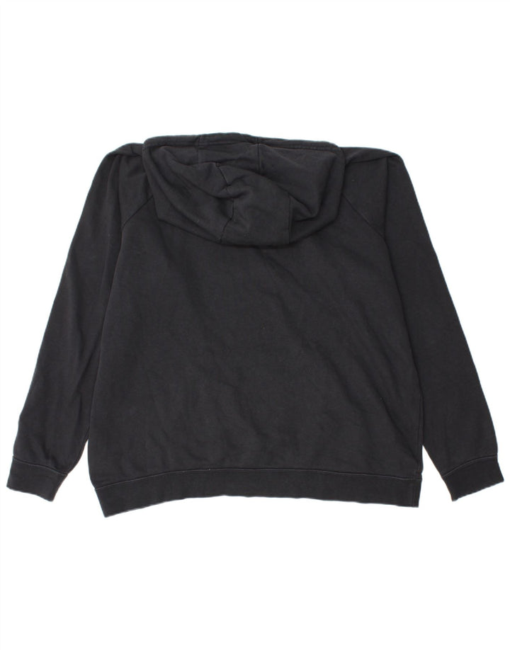 Damski sweter oversize z kapturem NIKE UK 18 XL, czarny, bawełniany