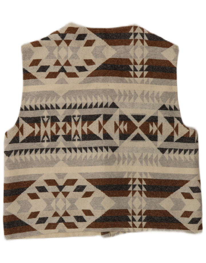 Sweter męski w stylu vintage, średni, wielobarwny, geometryczny, aztecki