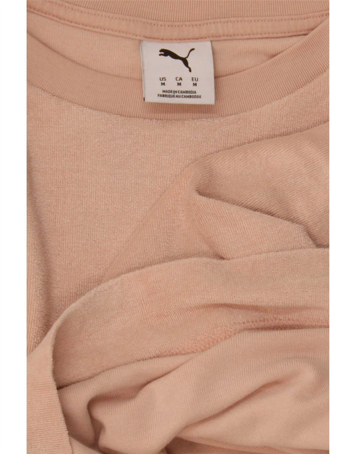 Damski T-shirt Puma Crop Top UK 14 Średni Róż