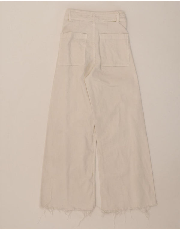 Damskie jeansy Zara The Marine z wysokim stanem EU 34 2XS W24 L26 Białe